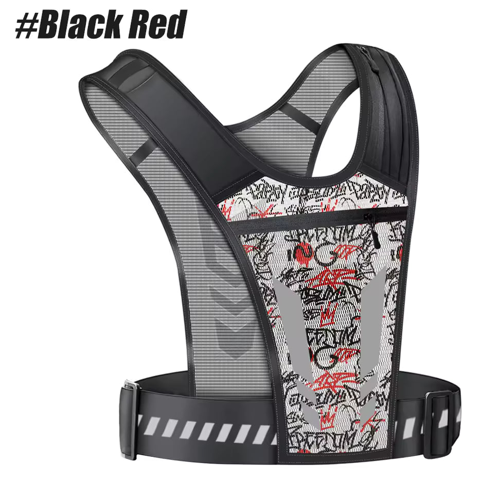 Reflective Running Vest - Red Edition