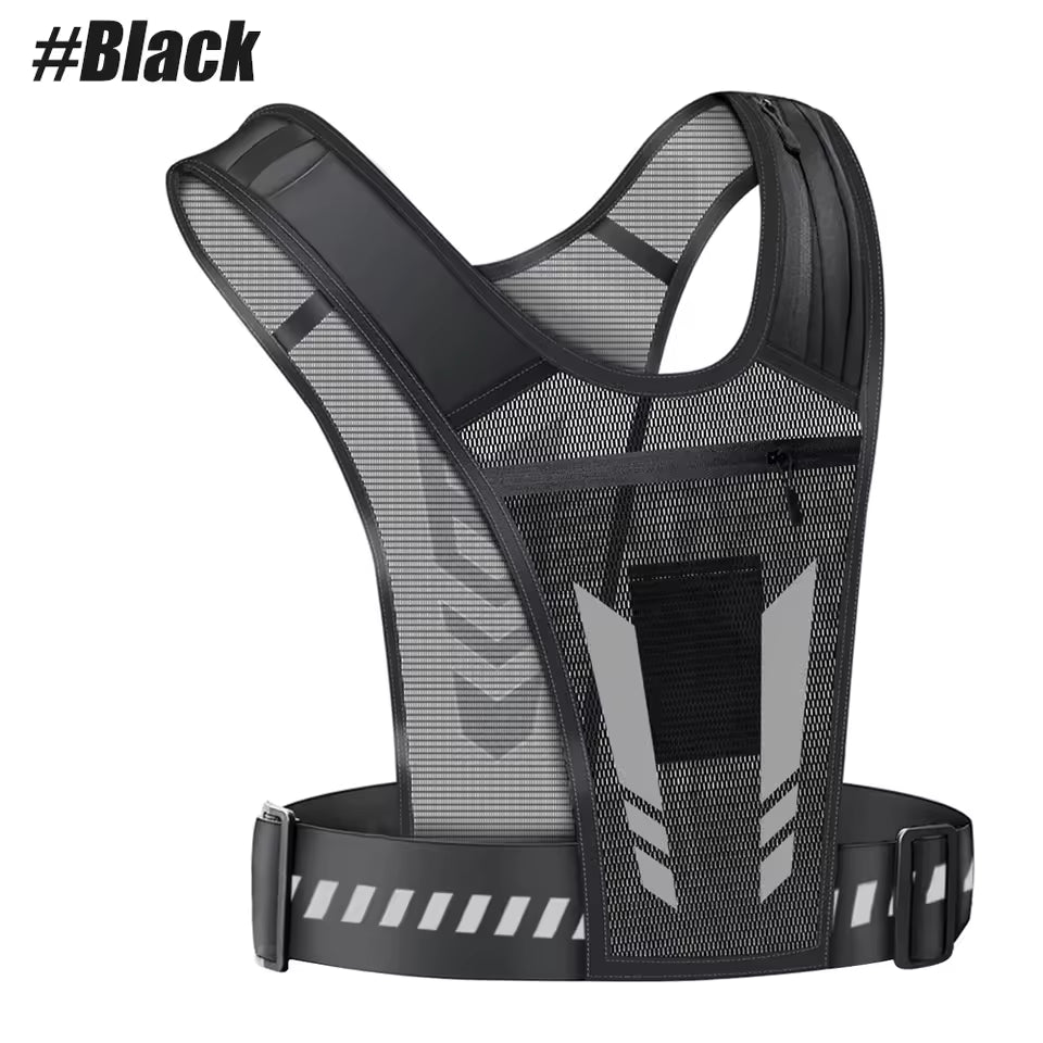 Reflective Running Vest - Black Edition